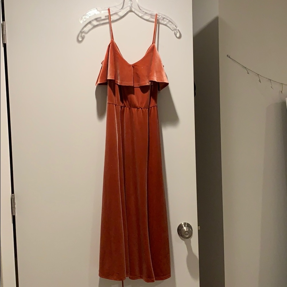 June and Hudson velvet dress